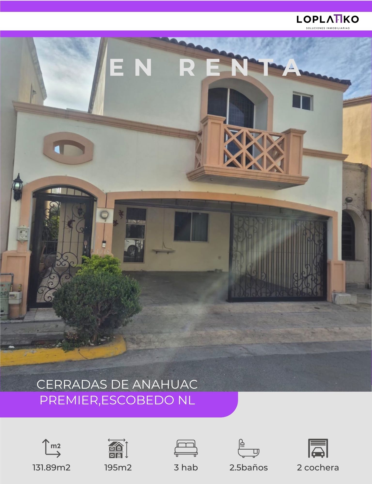 Casa en renta en Cerradas de Anáhuac Premier, Escobedo, N.L.