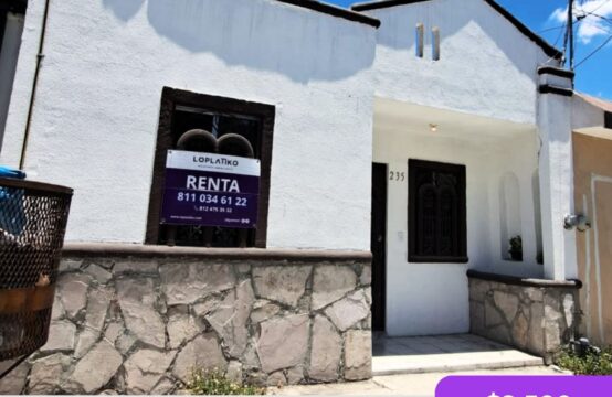 CASA EN RENTA NUEVO LAS PUENTES, APODACA N.L.